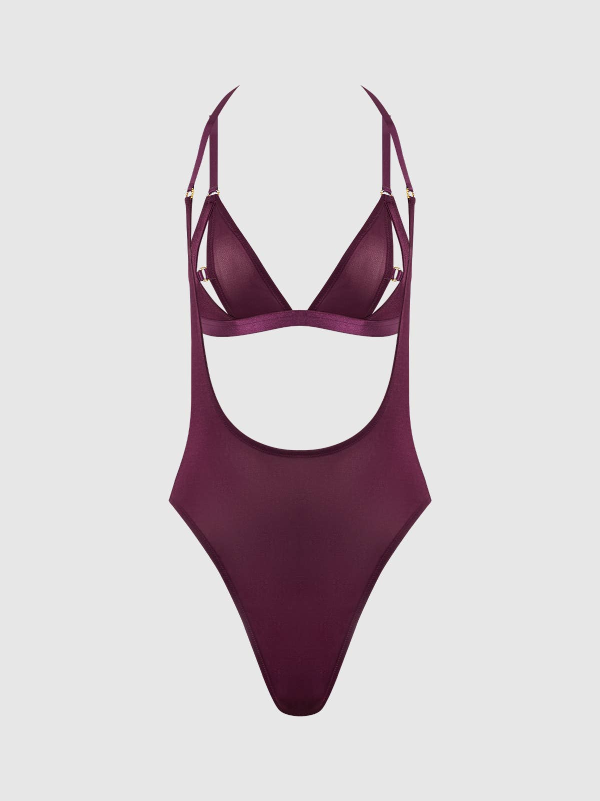 Yasmine – Shimmer Mesh Backless Body & Bralette Set