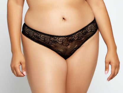 iCollection Lingerie Azura Plus Size G String Open Back Panty 7001X