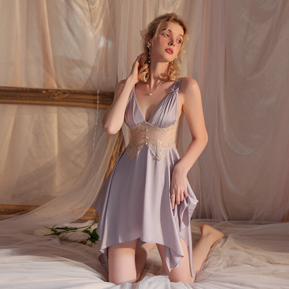 Intimate Slik V-Neck Nightdress