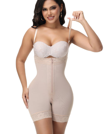 VEYRA – Stage 2 Shapewear met Ritskruis - LivingCurves Beige / XS