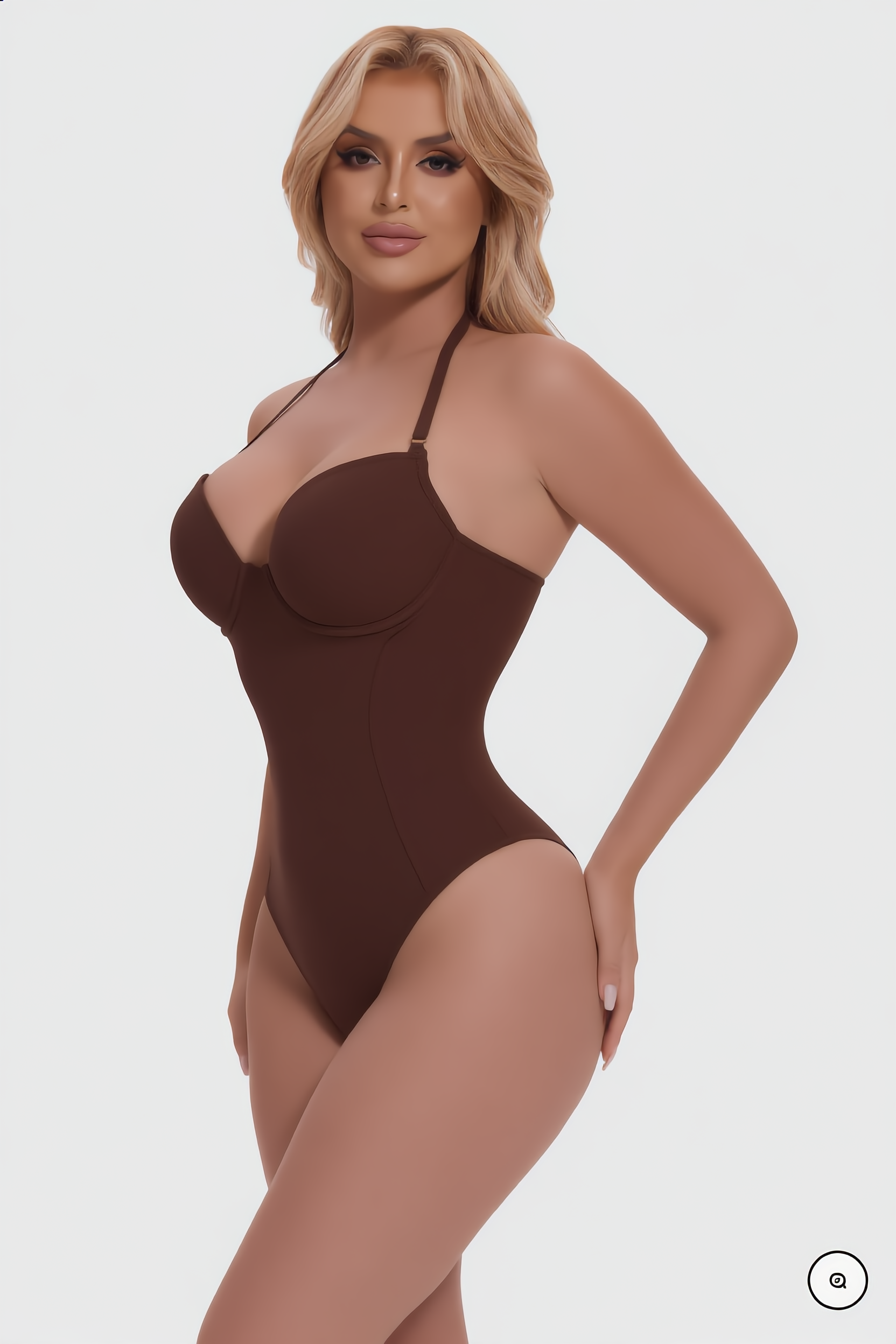 NOIRA – U-Plunge Backless Bodysuit