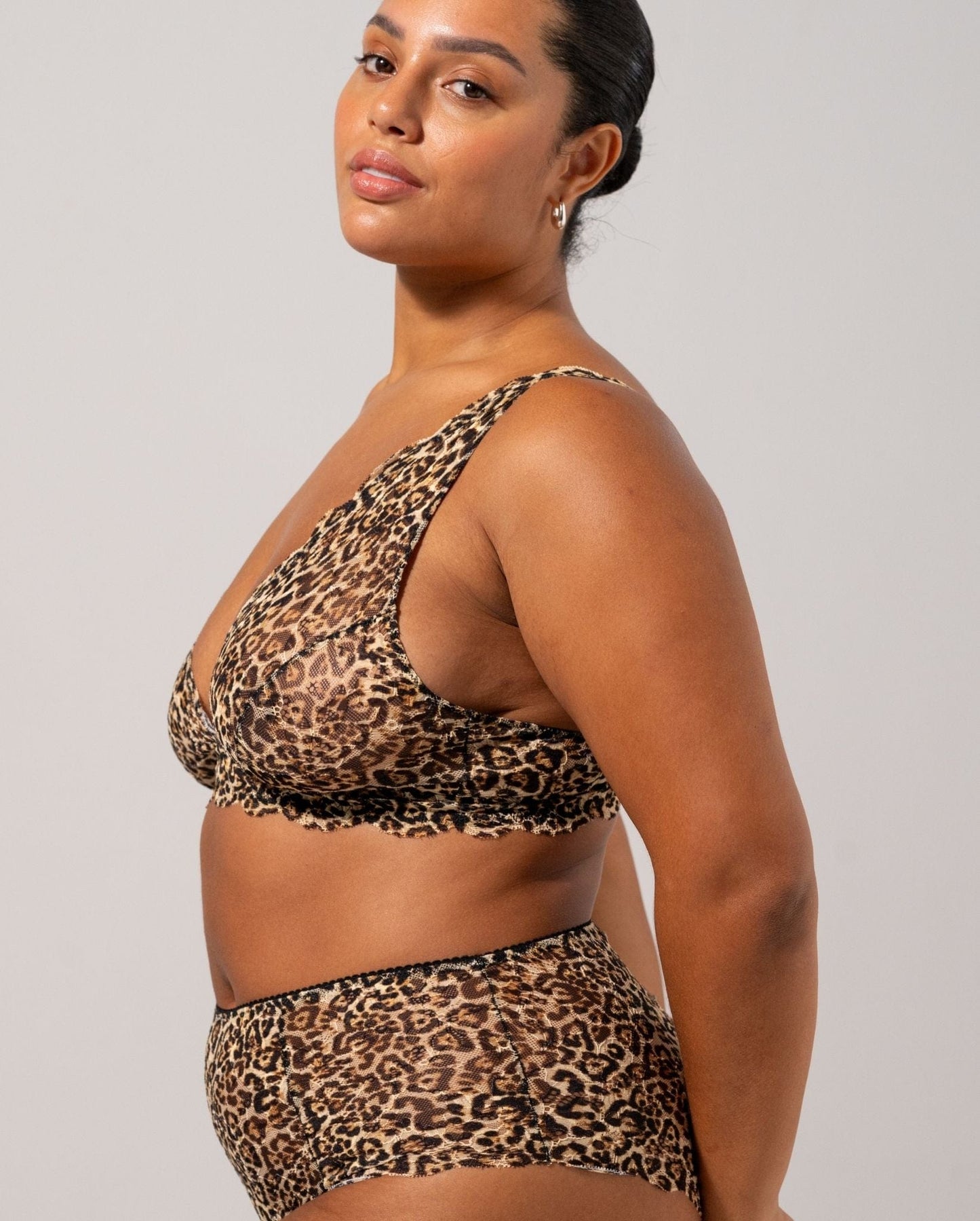 FELINE – Plunge Bralette Luipaard