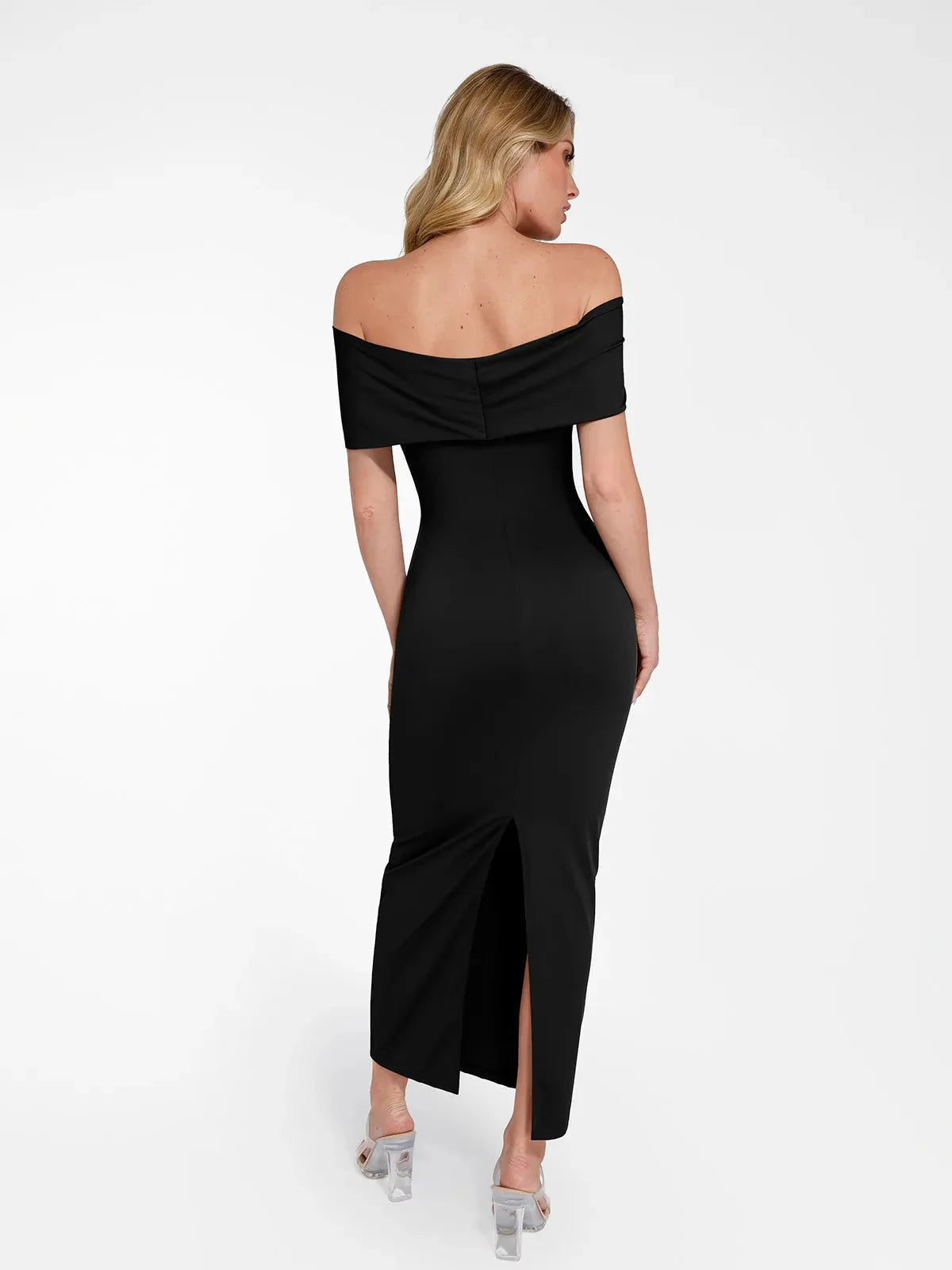LUA – Off-Shoulder Slim Maxi Dress