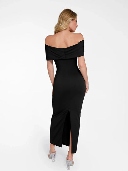 LUA – Off-Shoulder Slim Maxi Dress