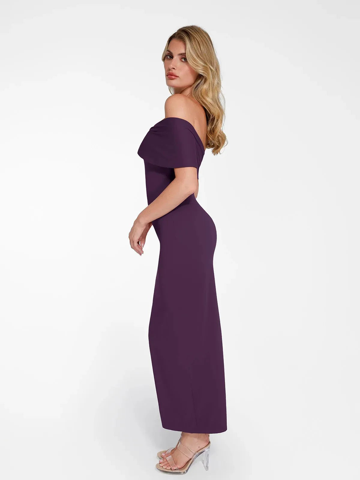 LUA – Off-Shoulder Slim Maxi Dress