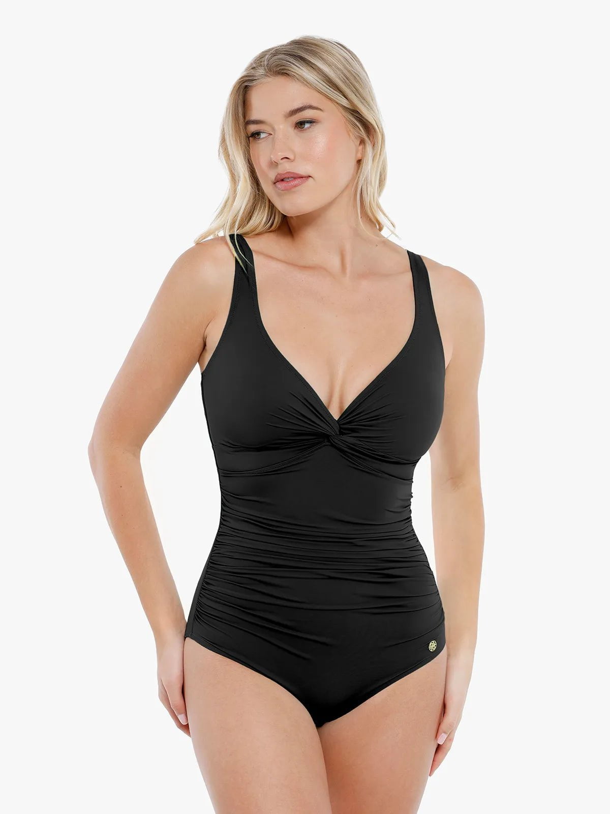 LORÉ – Ruched Mesh Shaping Bodysuit - LivingCurves Tummy Control One Piece Swimwear Leopard / XS