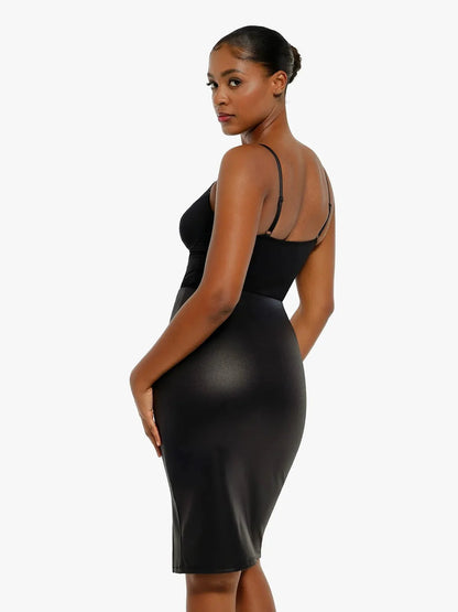 Shapewear Strappy Tummy Control Lace Inset Bodysuit - LivingCurves Sexy Tops Body Shaper Chili Red / XS