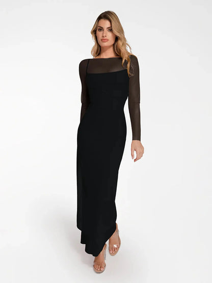 LYSERA – Sheer Mesh Maxi Cover-Up
