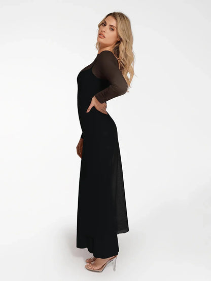 LYSERA – Sheer Mesh Maxi Cover-Up