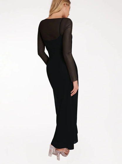 LYSERA – Sheer Mesh Maxi Cover-Up