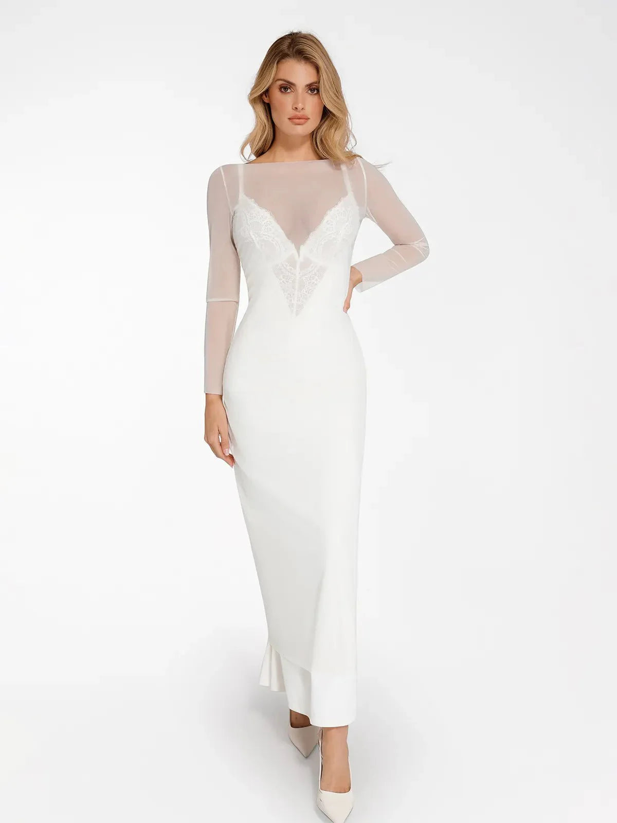 LYSERA – Sheer Mesh Maxi Cover-Up