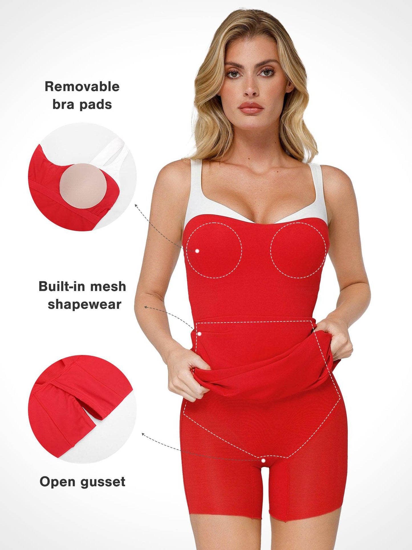 MIREILLE – Shaping Maxi Dress met Contrast Trim