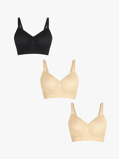 MAELLE | 3-Pack Naadloze Comfortbeha met Uitneembare Pads