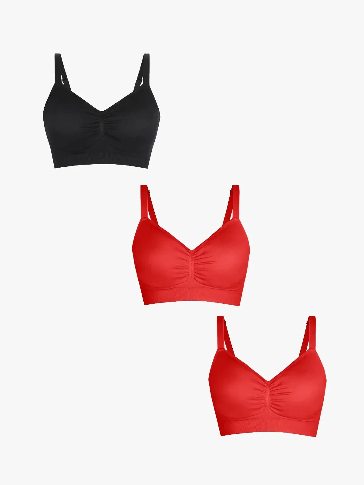 MAELLE | 3-Pack Naadloze Comfortbeha met Uitneembare Pads