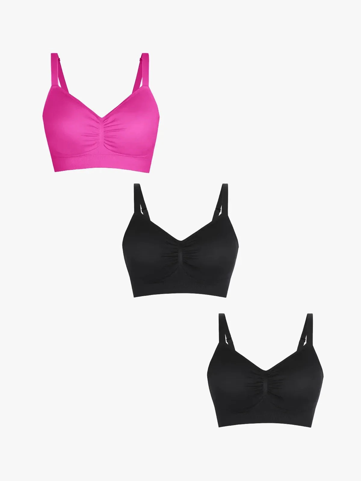 MAELLE | 3-Pack Naadloze Comfortbeha met Uitneembare Pads