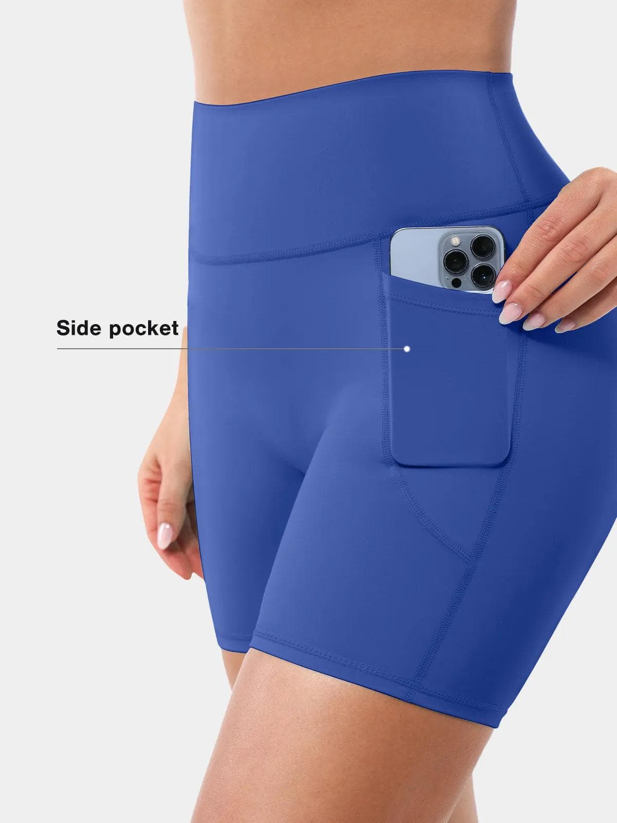 BRXL Cross Strap Sports Bra High-Waisted Shorts Set - LivingCurves Set / Black / XS