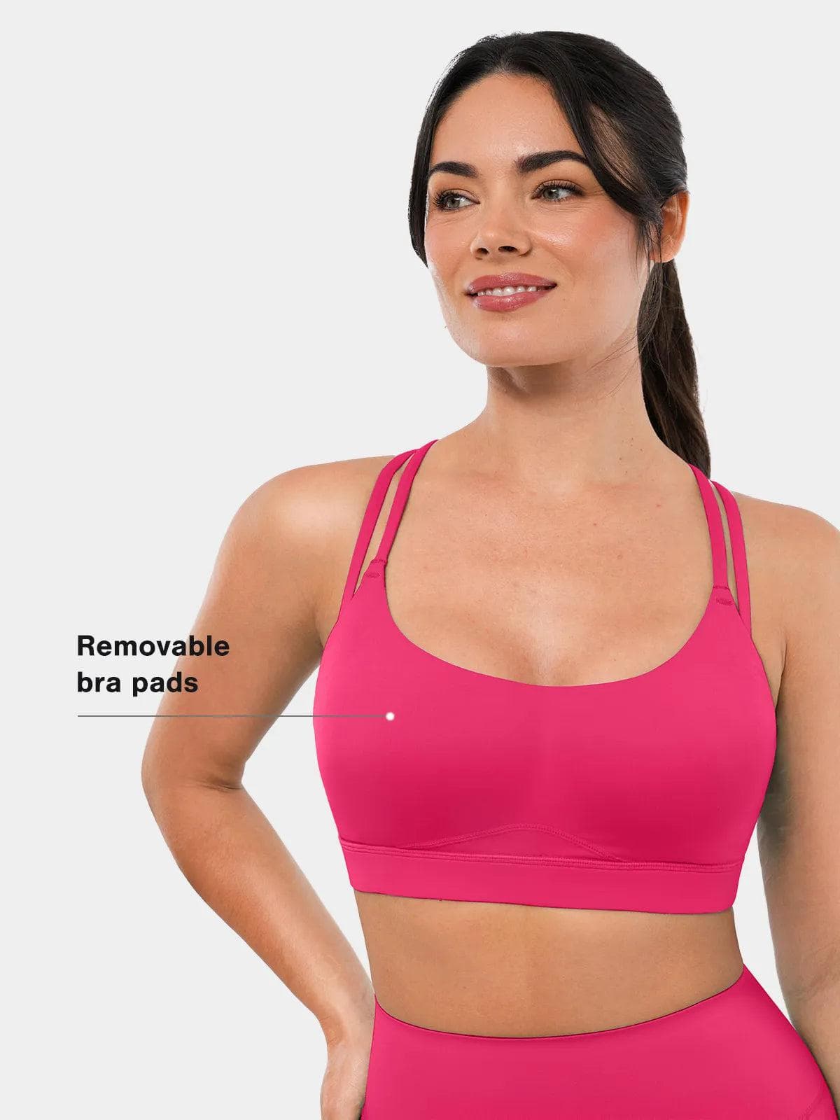 BRXL Cross Strap Sports Bra High-Waisted Shorts Set