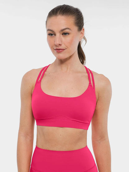 BRXL Cross Strap Sports Bra High-Waisted Shorts Set