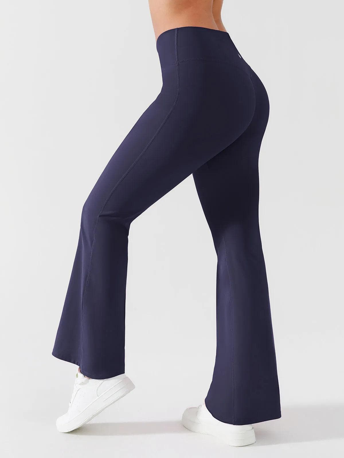 CELESTE – Flared Yoga Shaping Pants - LivingCurves Blauw / XS