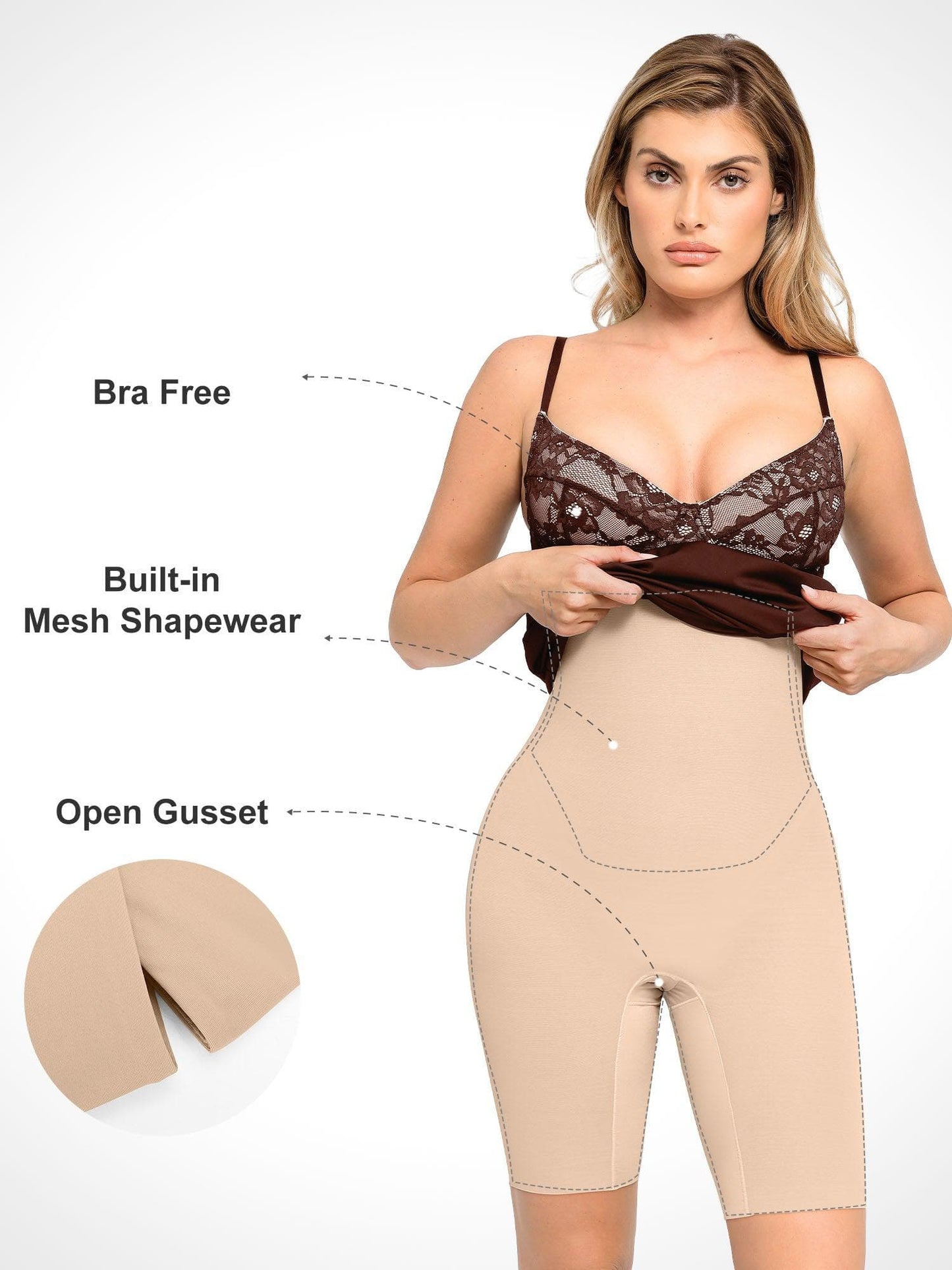 CELISE – Shaping Lace Corset Dress