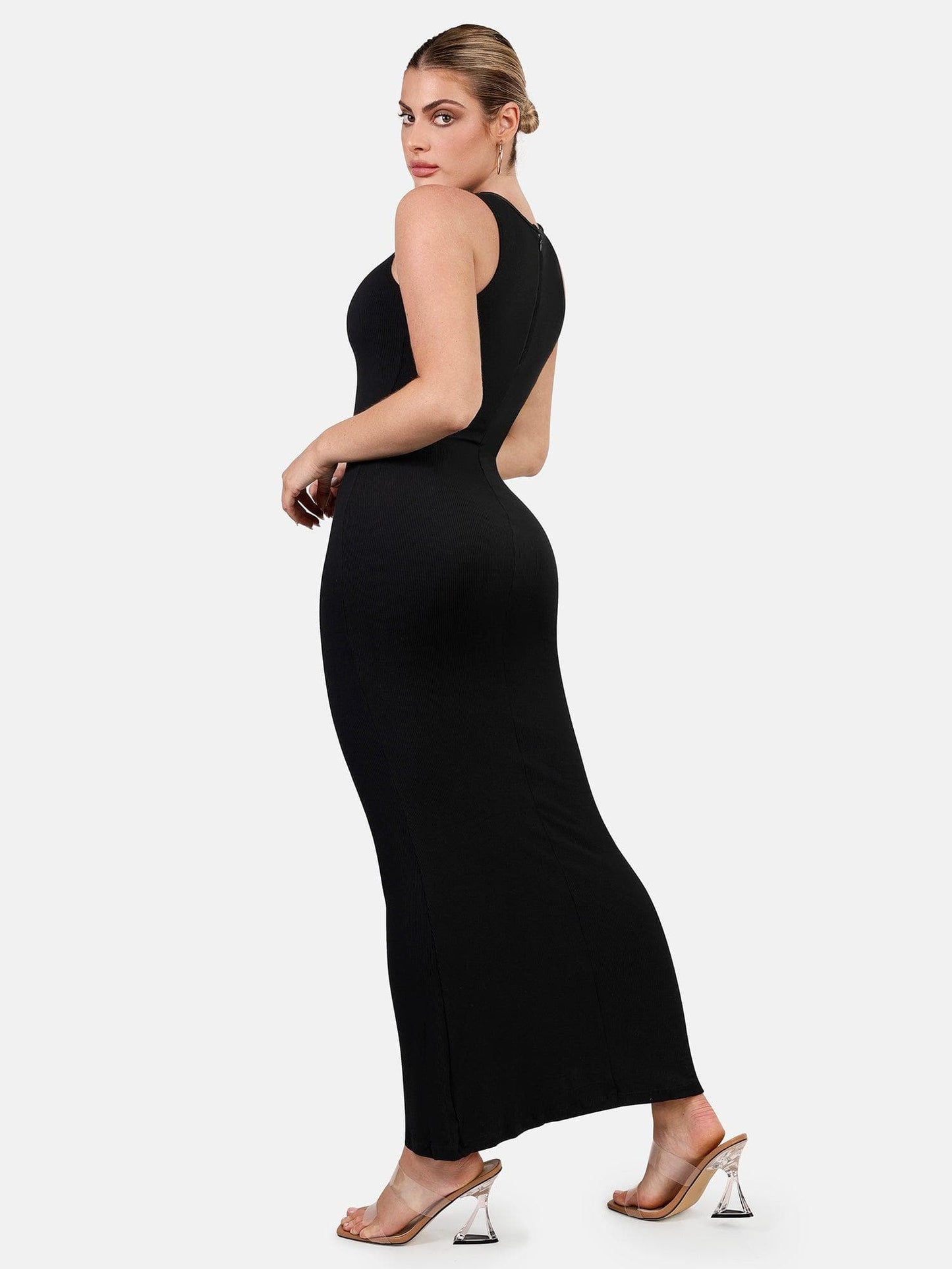 MELORA – Shaping Crew Neck Maxi Dress