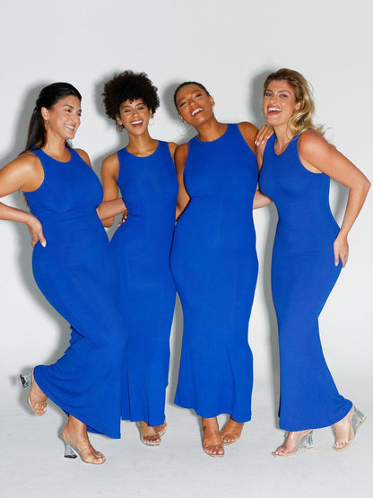 MELORA – Shaping Crew Neck Maxi Dress