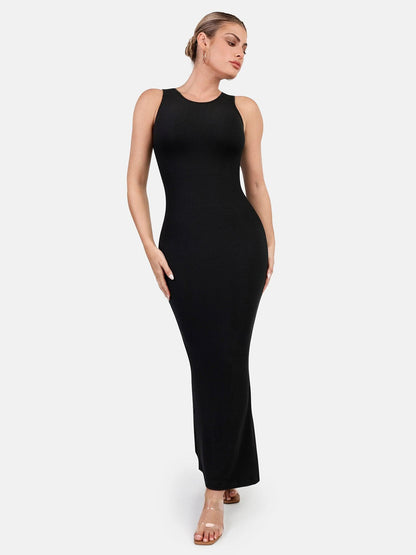 MELORA – Shaping Crew Neck Maxi Dress