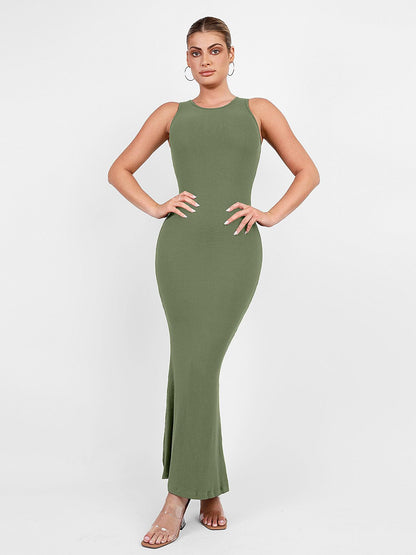 MELORA – Shaping Crew Neck Maxi Dress