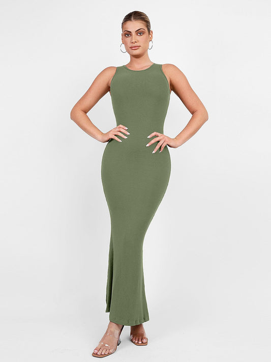 MELORA – Shaping Crew Neck Maxi Dress