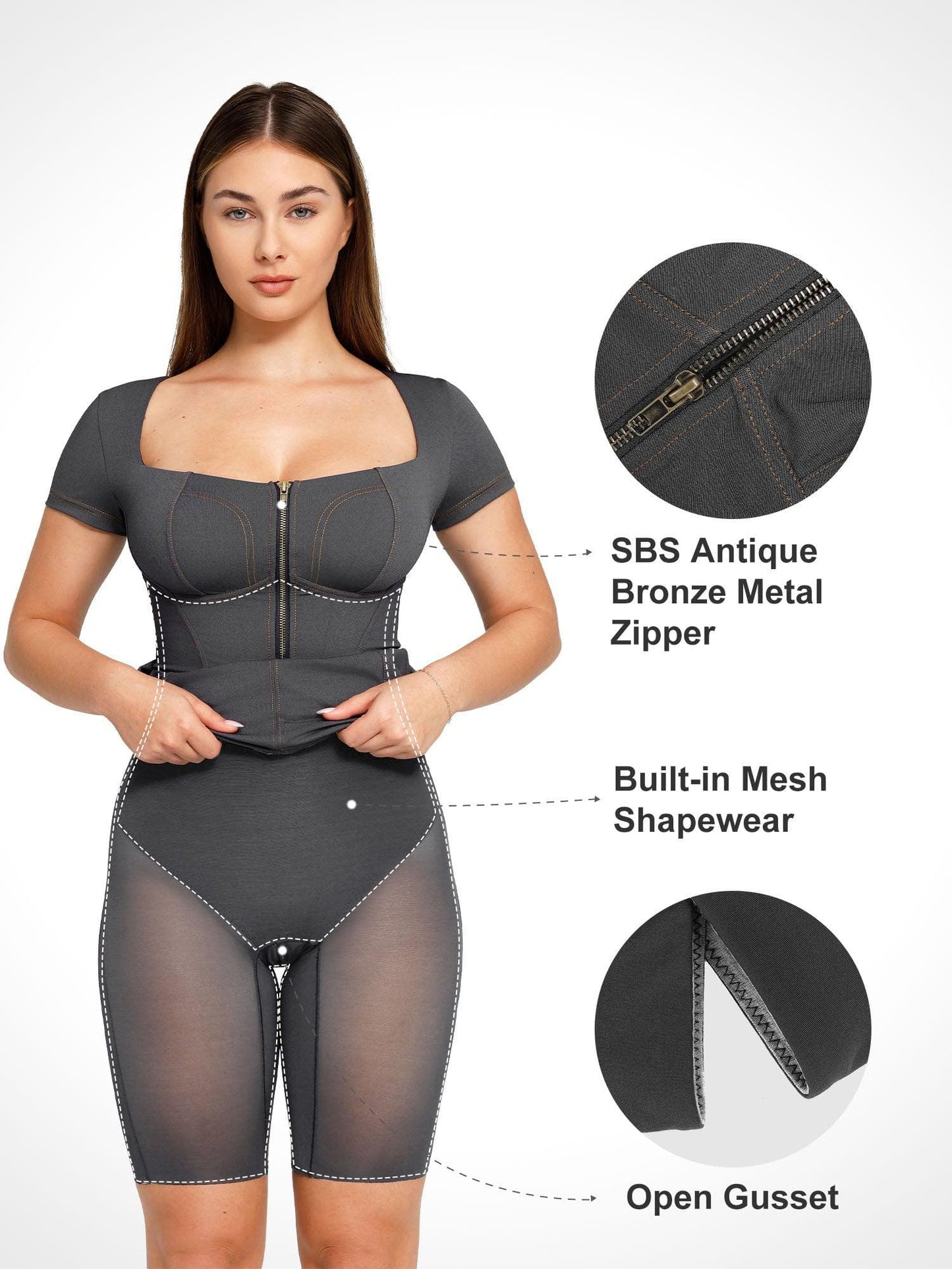 DARENA – Shaping Denim Midi Dress