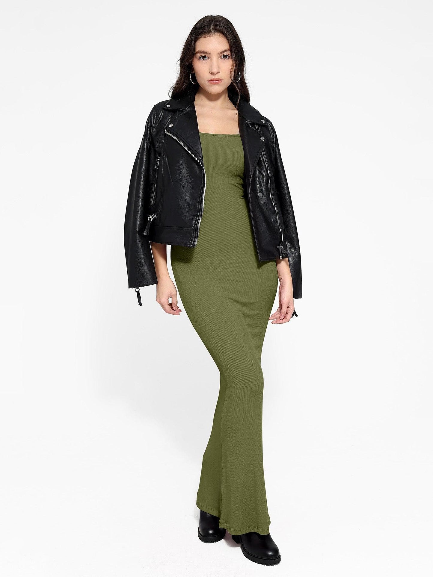 NOVA – Shapewear Maxi Dress met Lange Mouw