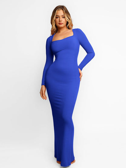NOVA – Shapewear Maxi Dress met Lange Mouw