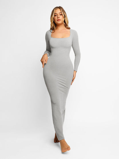 NOVA – Shapewear Maxi Dress met Lange Mouw