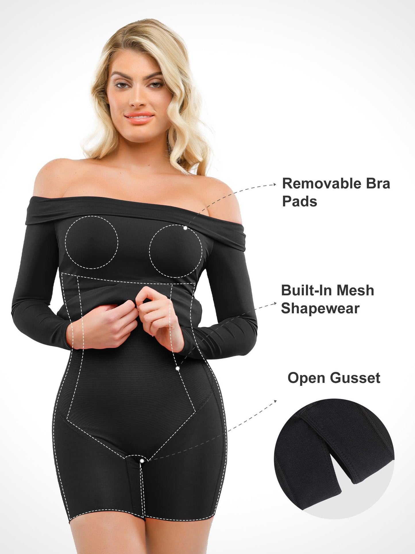 LAYLA – Off-Shoulder Bodycon Mini Dress