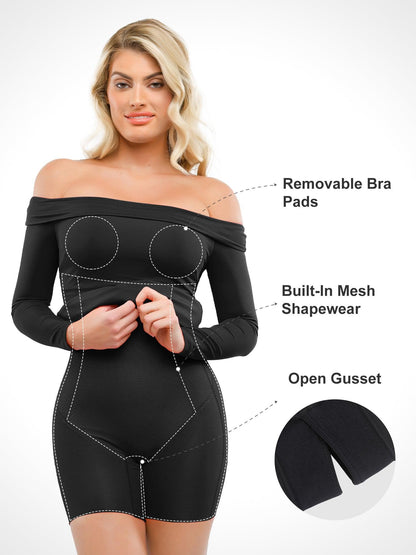 LAYLA – Off-Shoulder Bodycon Mini Dress