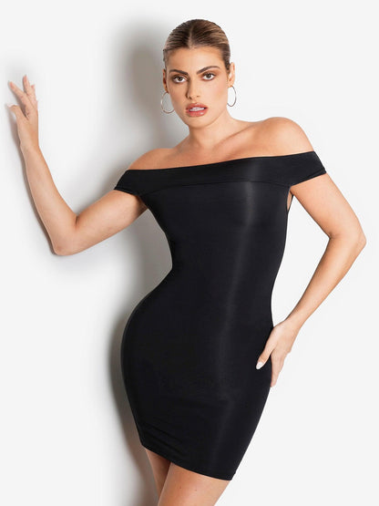 ALYA – Off-Shoulder Bodycon Mini Dress