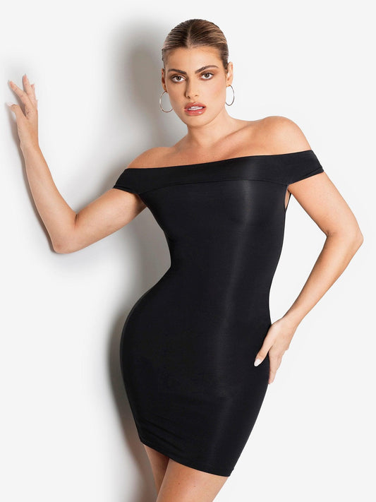 ALYA – Off-Shoulder Bodycon Mini Dress