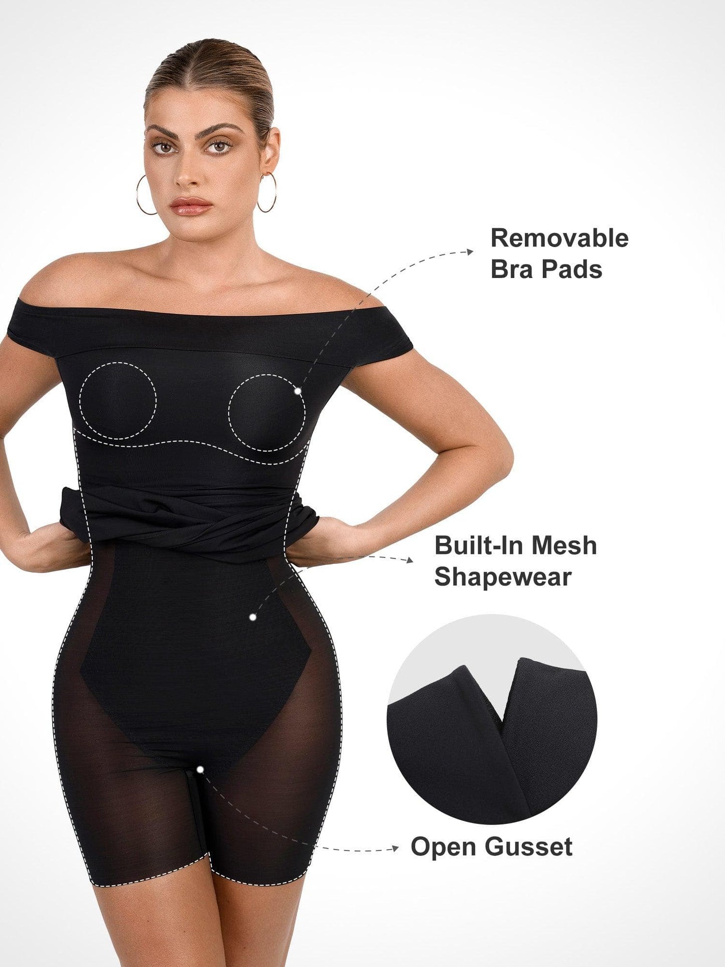 ALYA – Off-Shoulder Bodycon Mini Dress