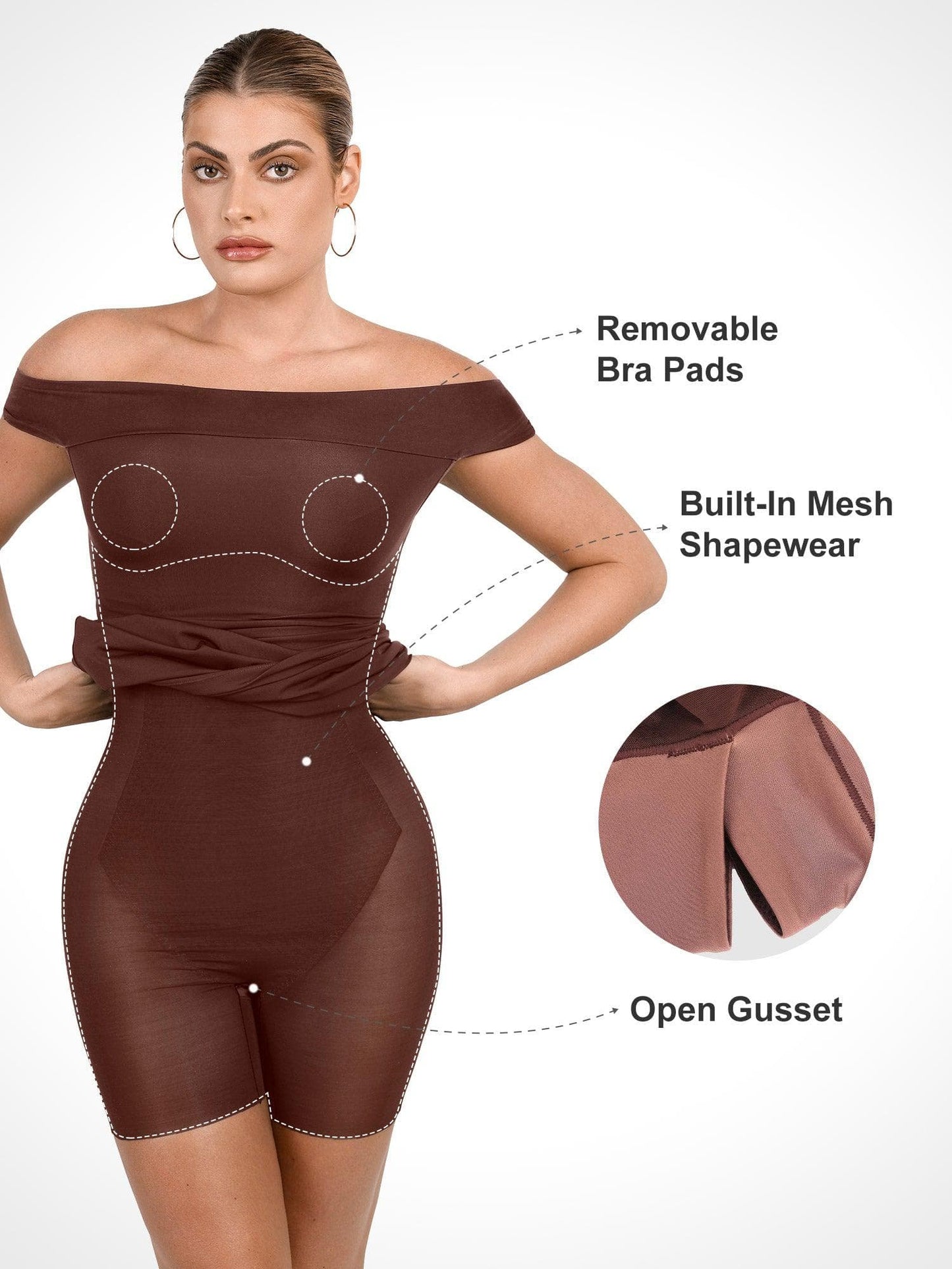 ALYA – Off-Shoulder Bodycon Mini Dress