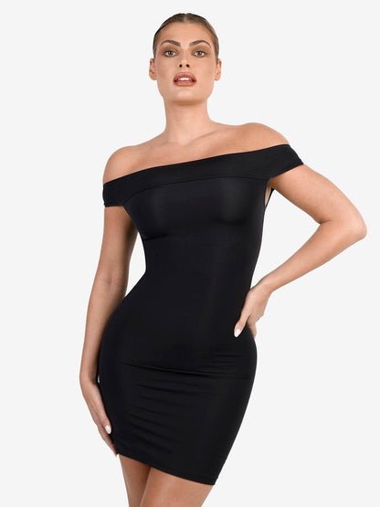 ALYA – Off-Shoulder Bodycon Mini Dress