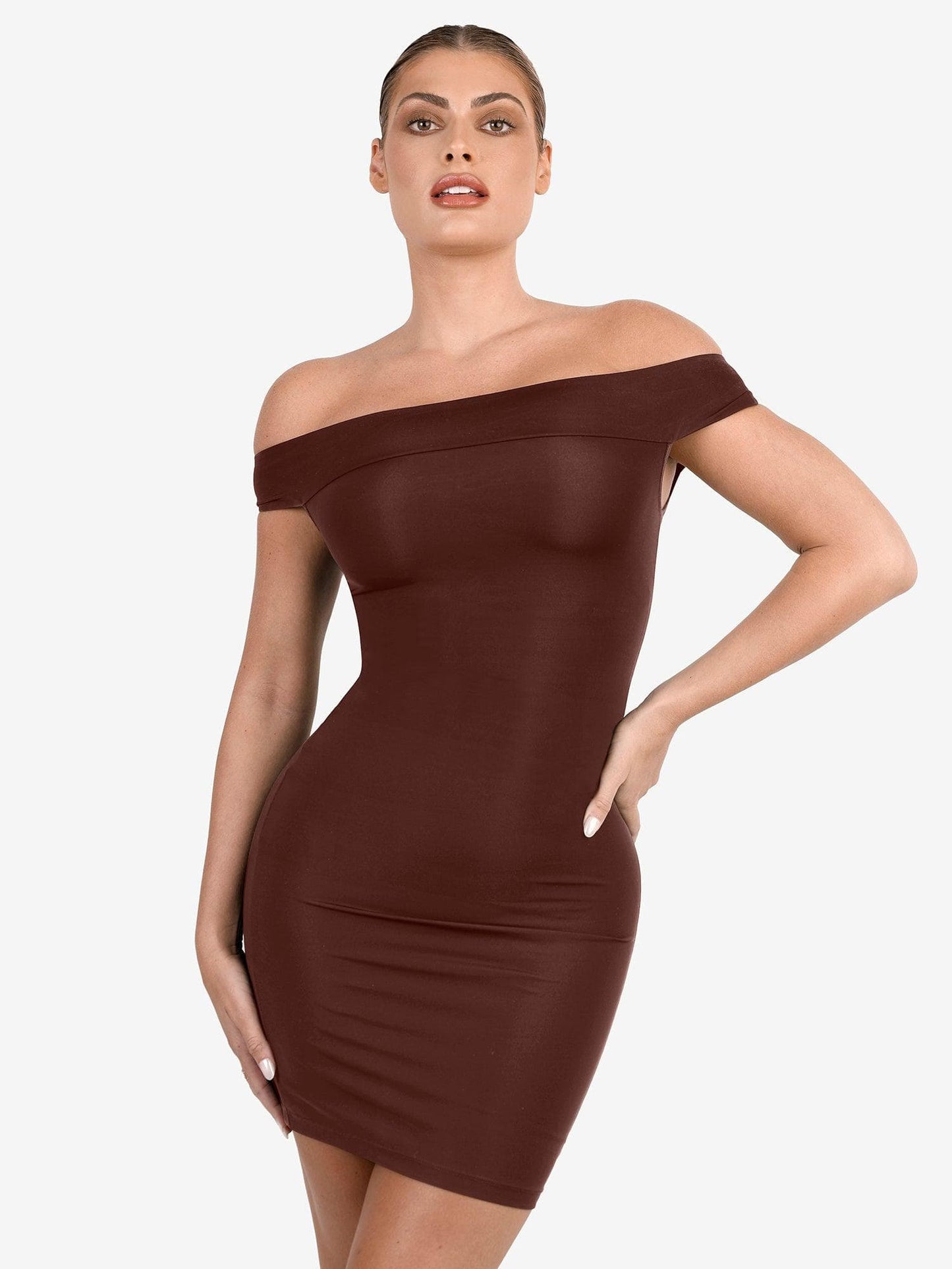 ALYA – Off-Shoulder Bodycon Mini Dress