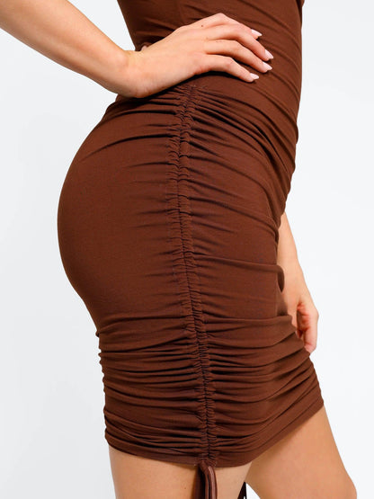 LIV – Shaping Ruched Mini Slip Dress