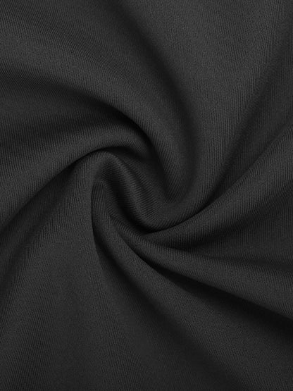 NOIR – Slimming Midi Jurk met Mesh Overlay
