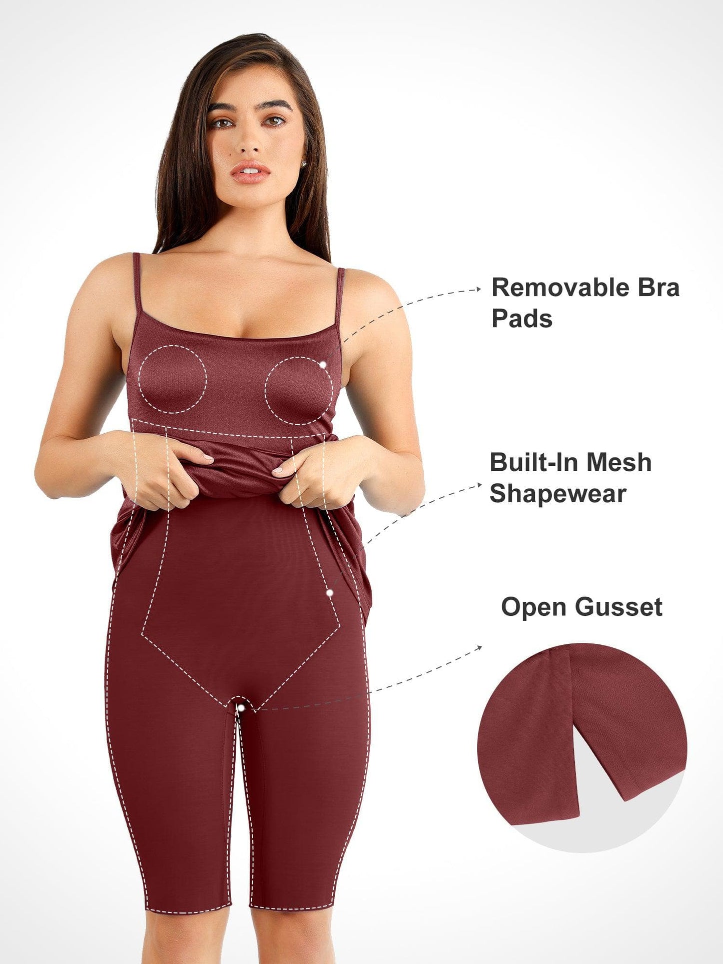 AYLIN – Shaping Maxi Slipjurk met Shine Effect