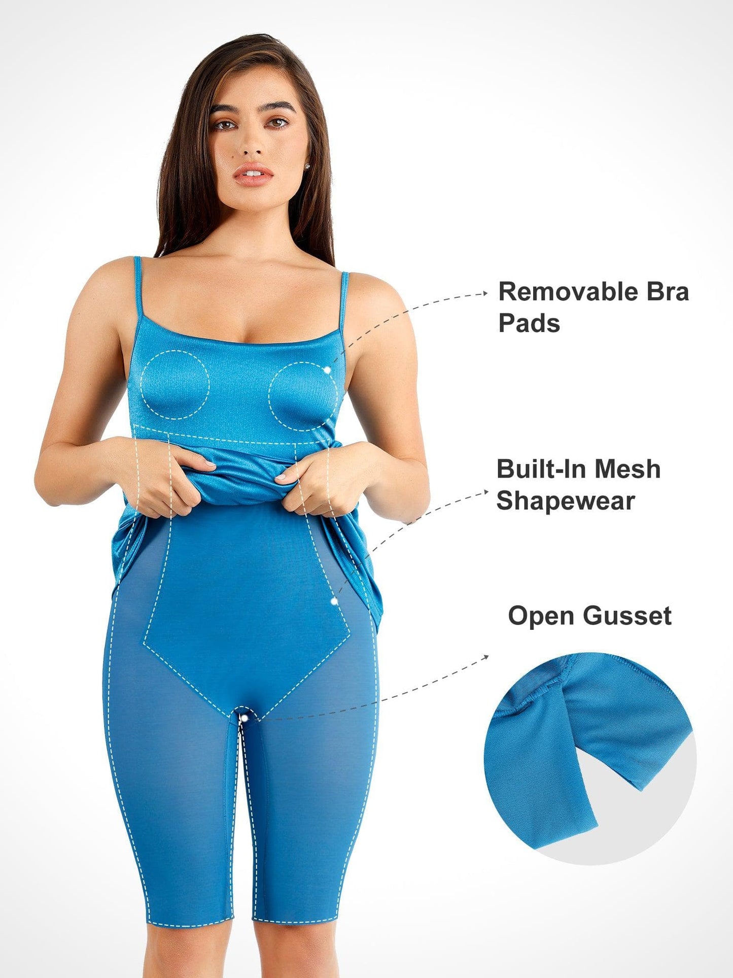 AYLIN – Shaping Maxi Slipjurk met Shine Effect