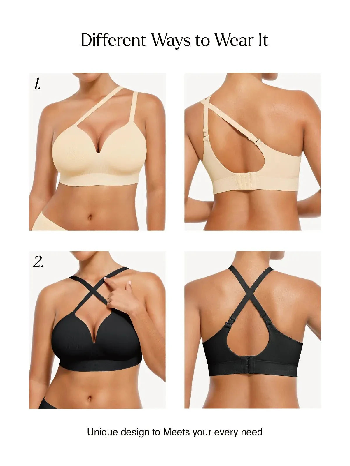 LUMINA – Naadloze Push-Up Bralette zonder Beugel