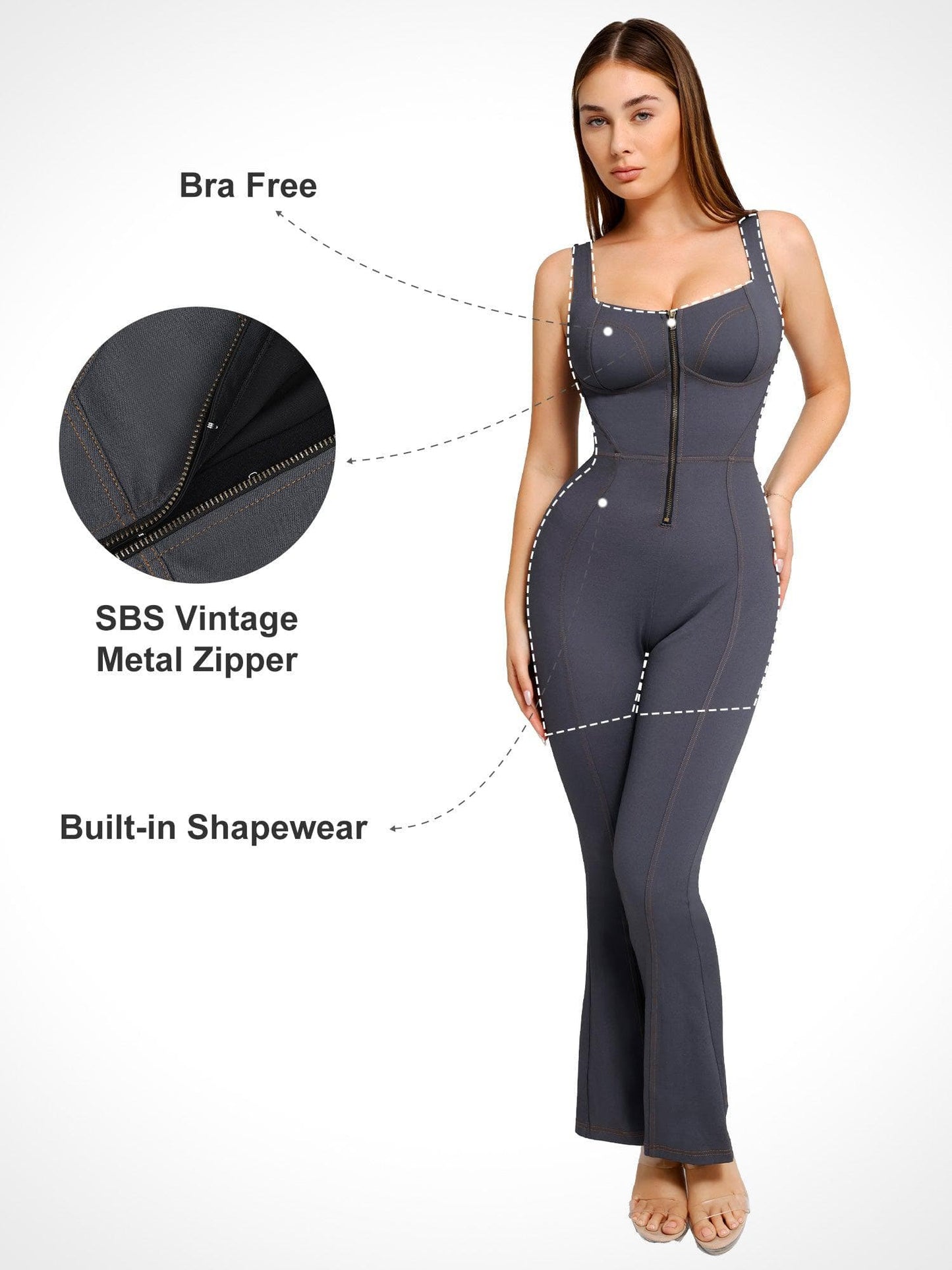 LIV – Denim Sculpting Jumpsuit