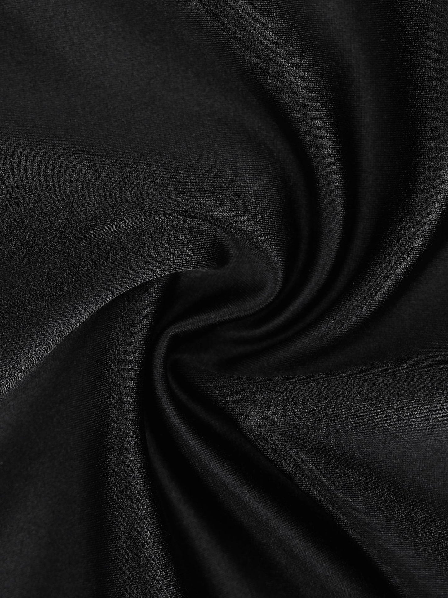 NOVA – Stretch Satin Sculpting Romper - LivingCurves Casual Jumpsuit Tummy Control Zwart / S