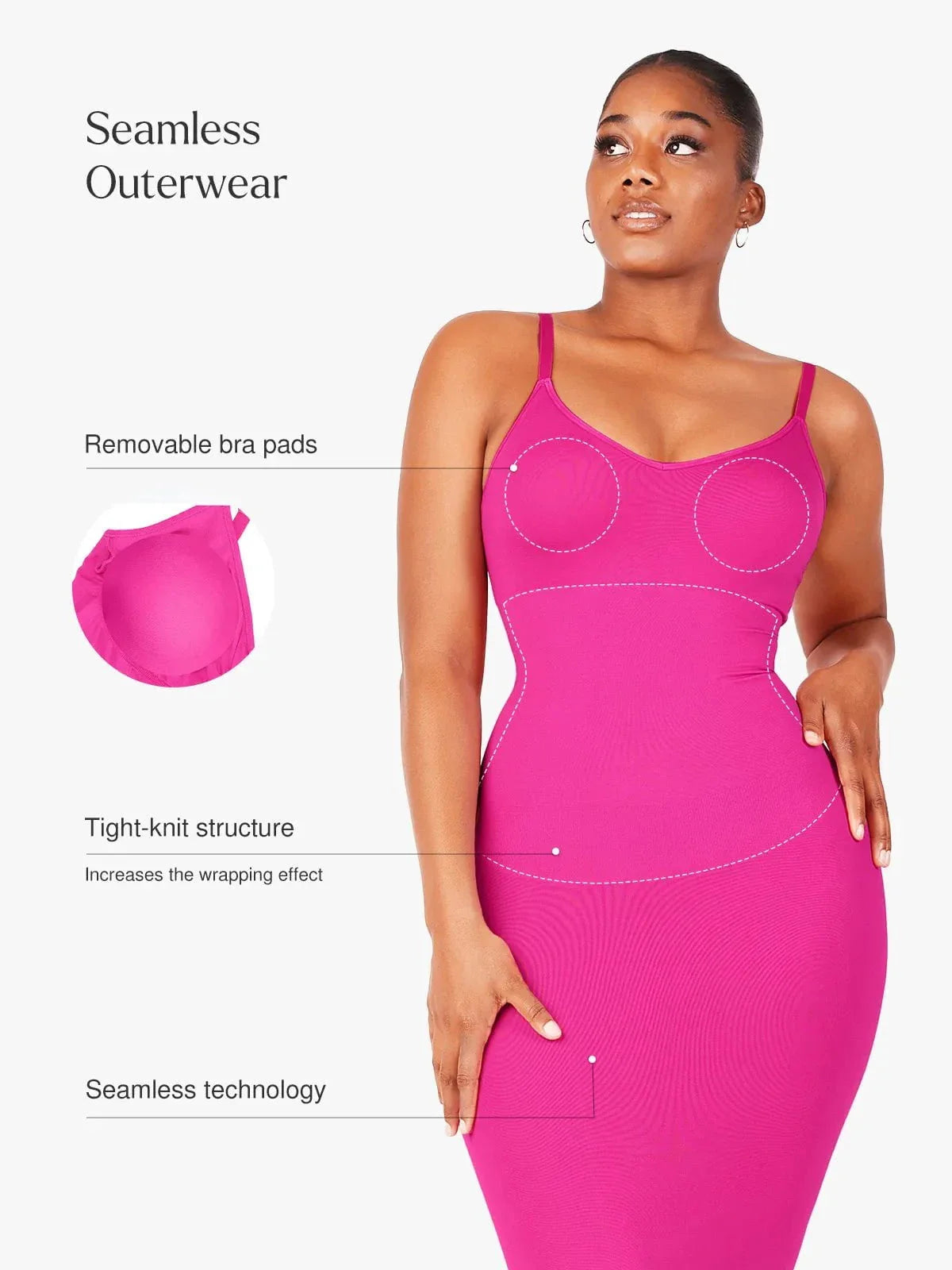 LIRIA – Eco Shaping V-Neck Dress