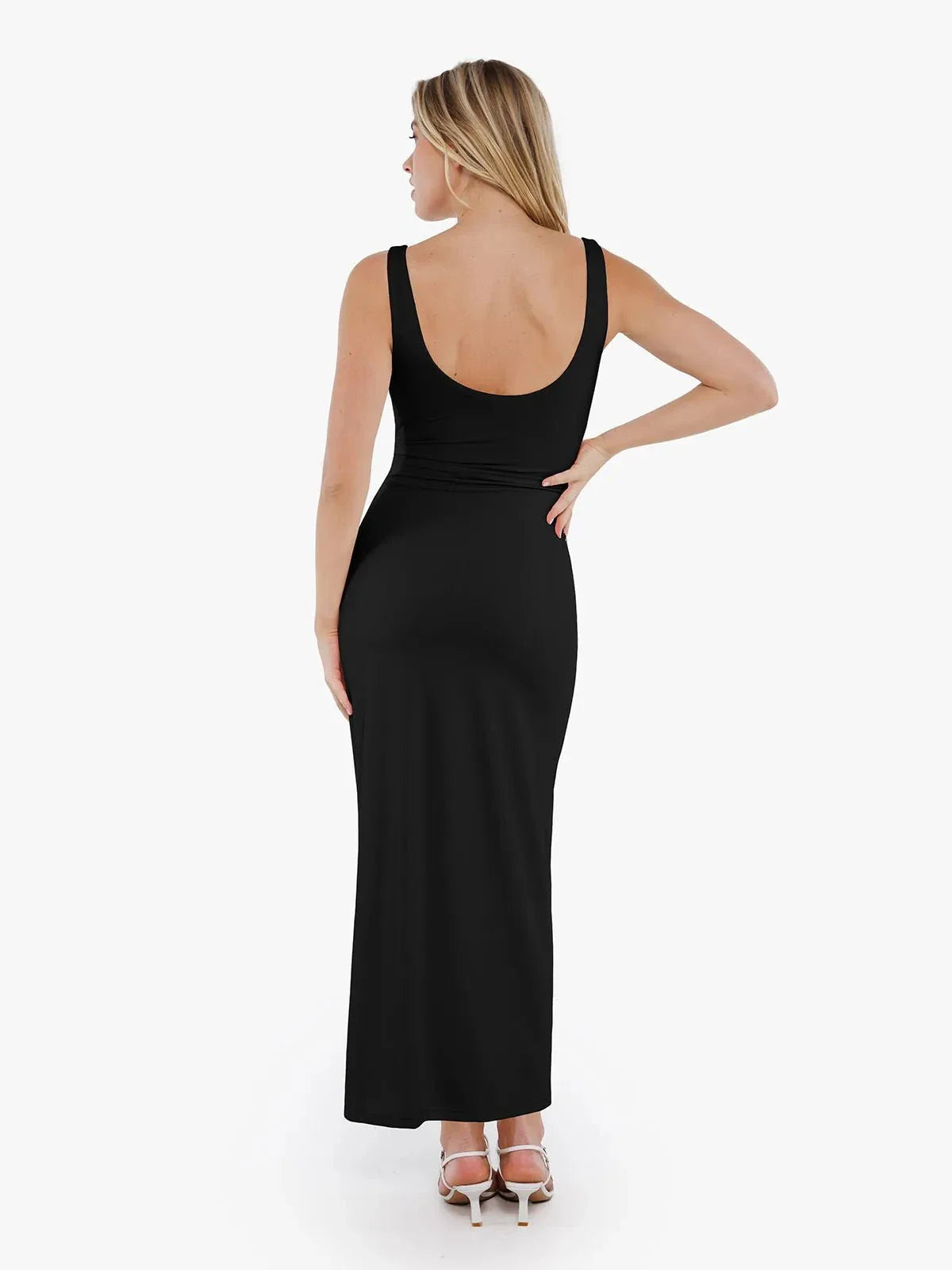 CAELIA – Shaping Boatneck Maxi Dress
